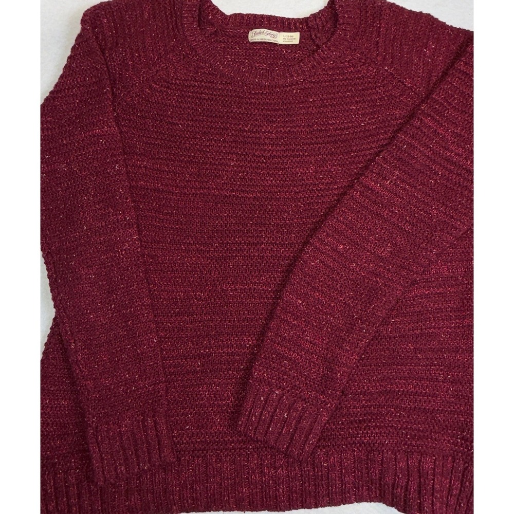 Faded Glory Women's Burgundy Knit Sweater Size Large 12/14
